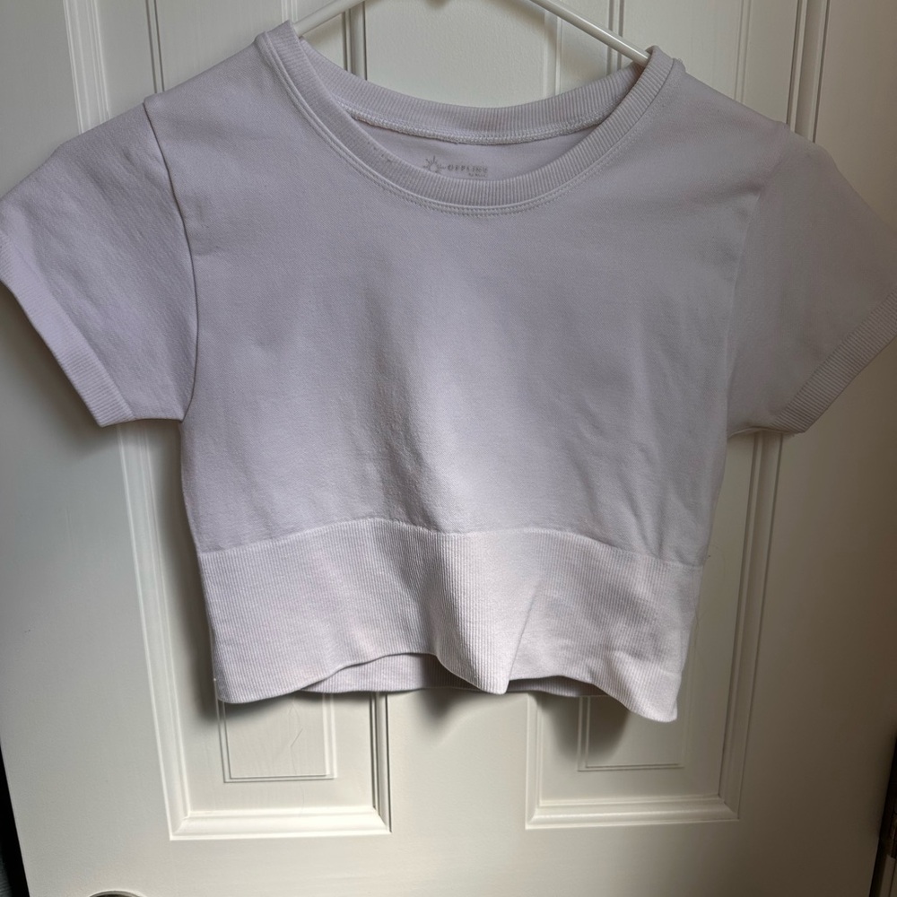 White Cropped T-Shirt